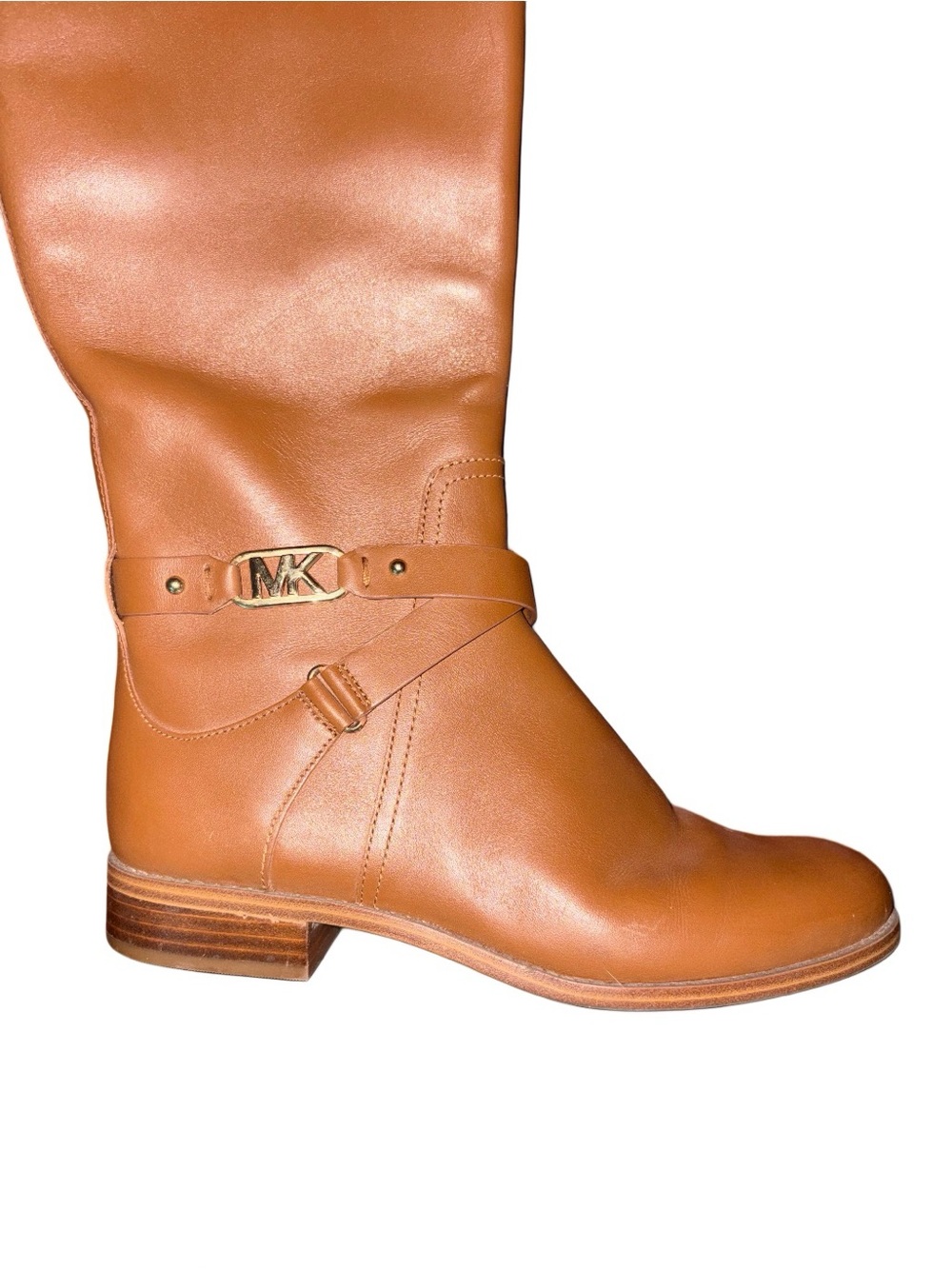 Michael Kors Kincaid Luggage Brown Riding Boots - Picture 3 of 7